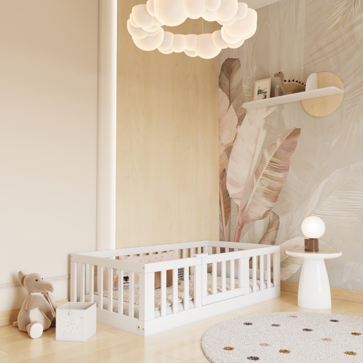 YappyCasa laste põrandavoodi, WHITE