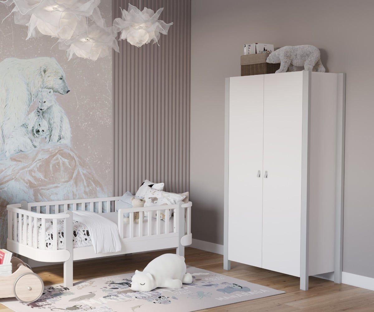 SKYGREY YappyÉtude Juniorbett und YappyÉtude Kleiderschrank
