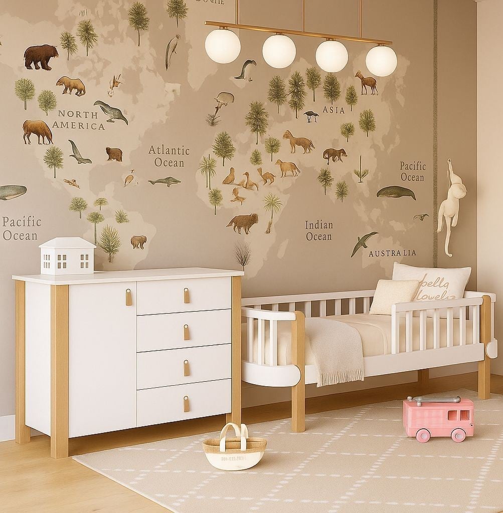 WHITE YappyÉtude Juniorbett und YappyÉtude II Kommode