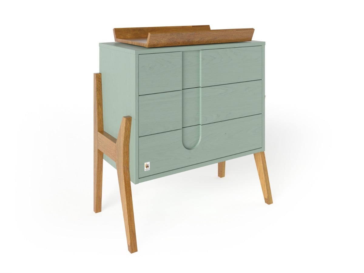 YappyIcon kummut mähkimisalusega, SAGE GREEN