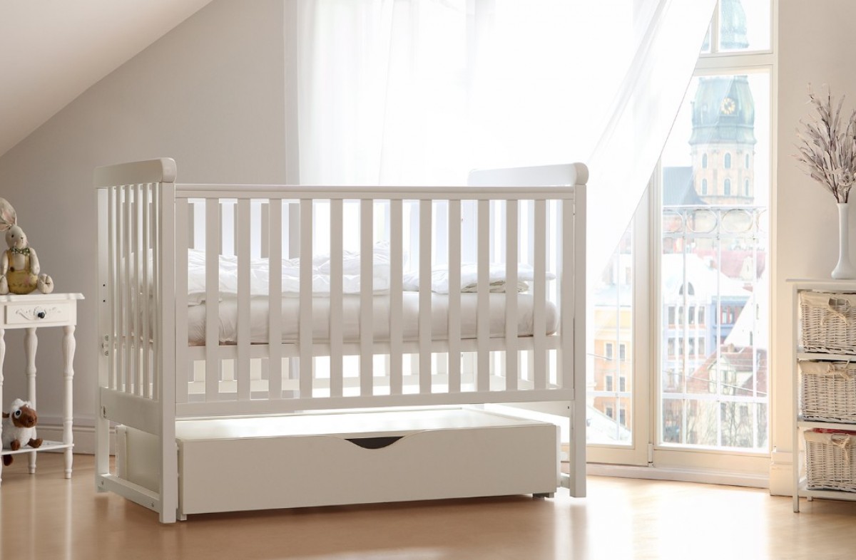  YappyMove baby cot, WHITE
