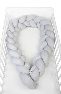 Zderzak do łóżeczka YappyGum, grey