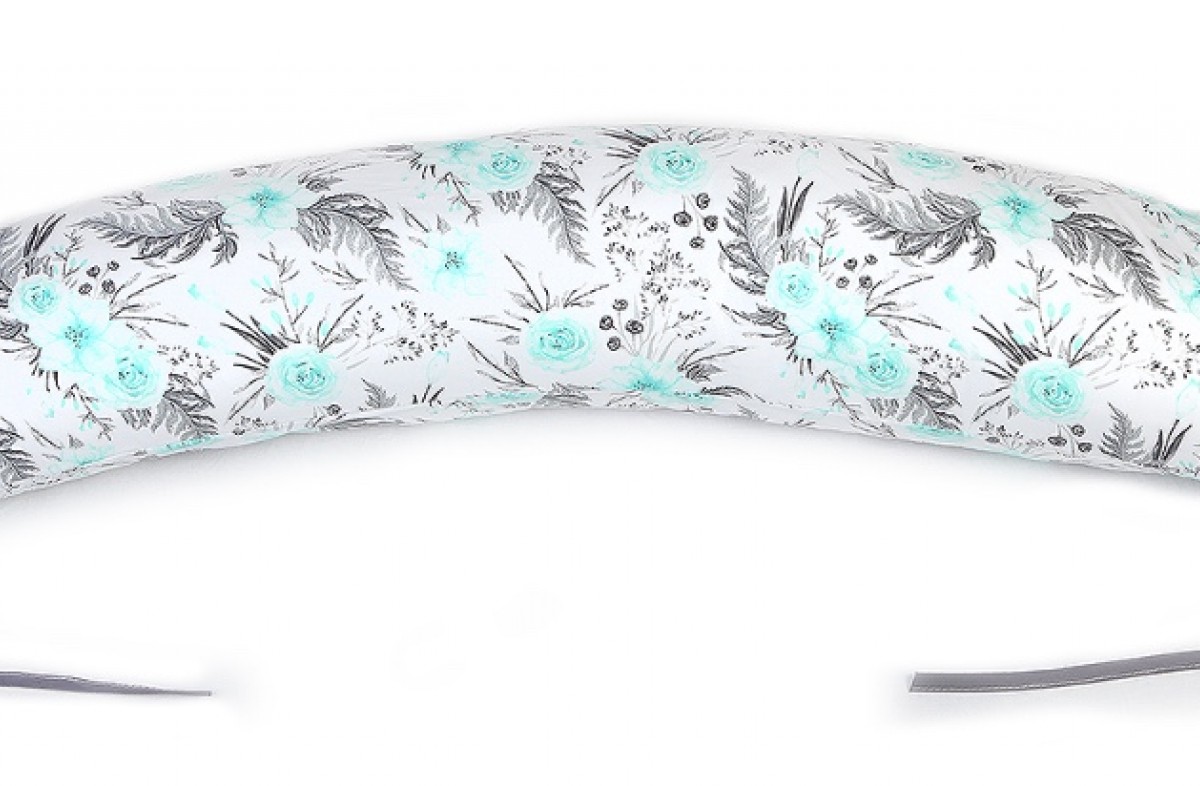  YappyFlowers Mint breastfeeding pillow