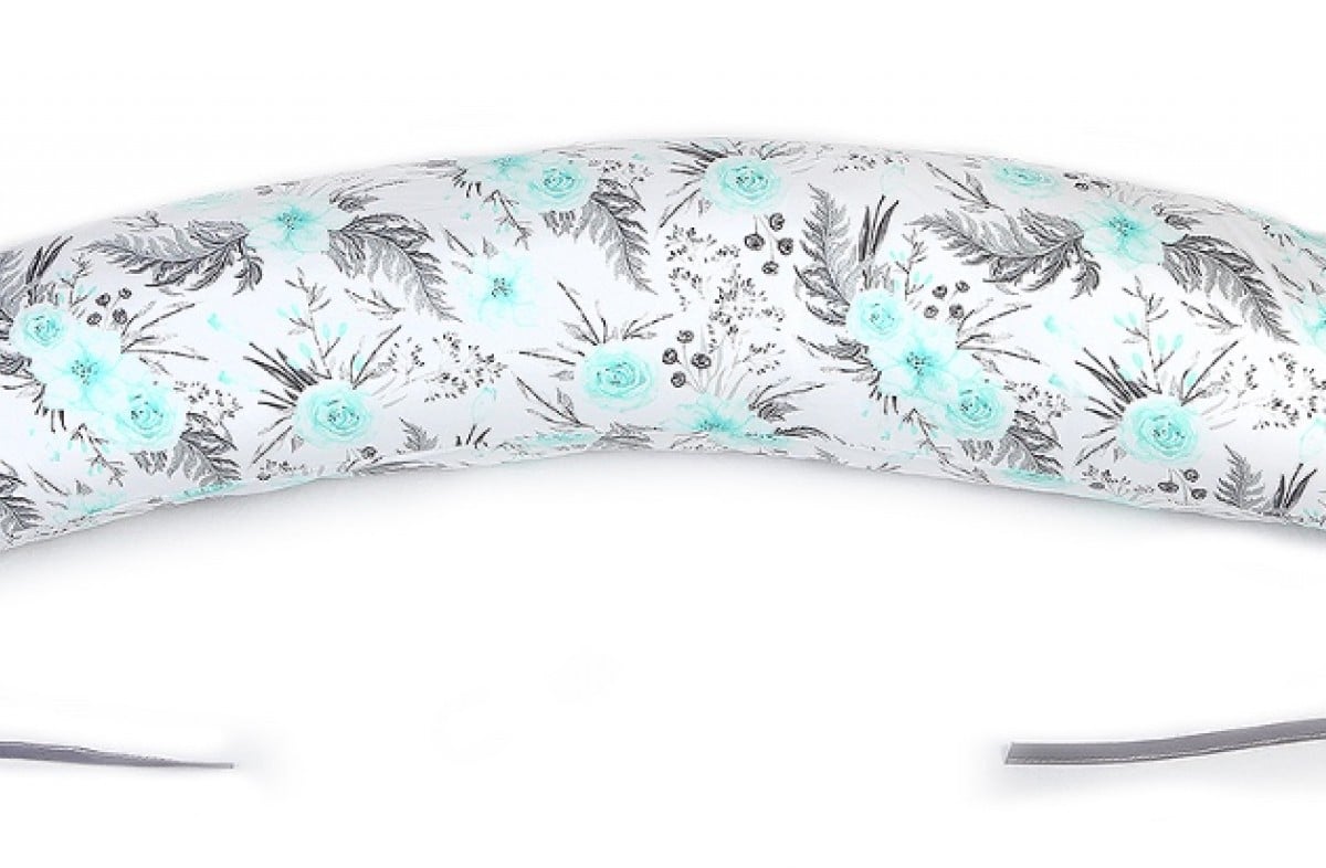  YappyFlowers Mint breastfeeding pillow