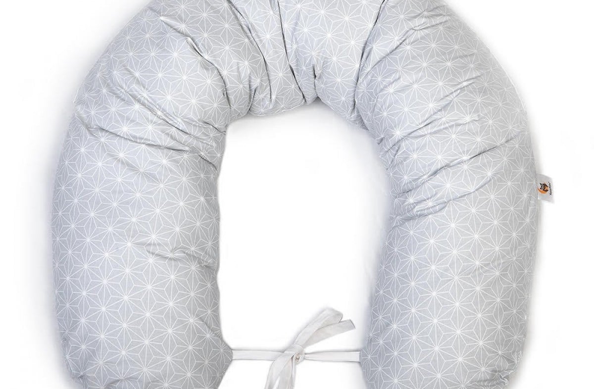  YappyRosette Grey breastfeeding pillow
