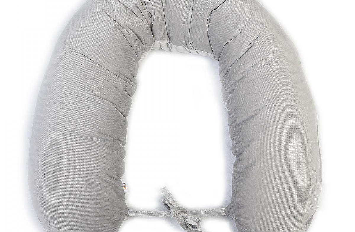  YappyVelvet Grey breastfeeding pillow