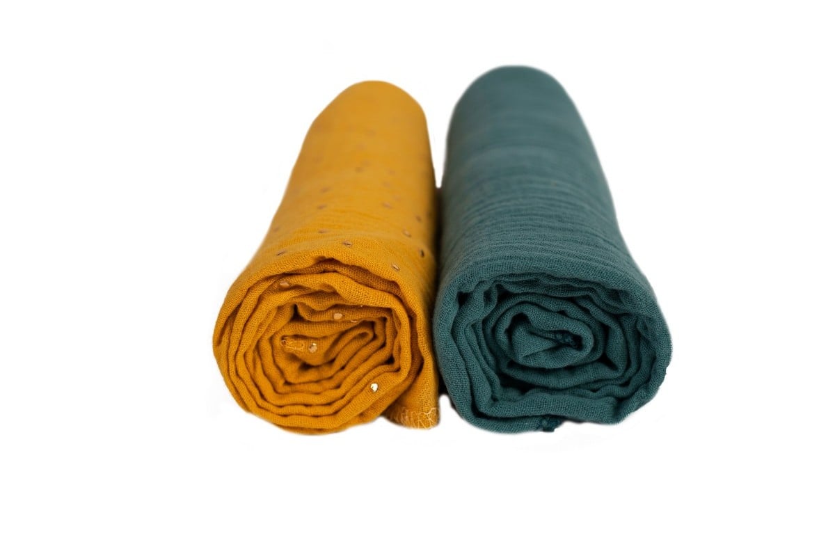  Yappy Mustard&Eucalyptus puuvillased rätid