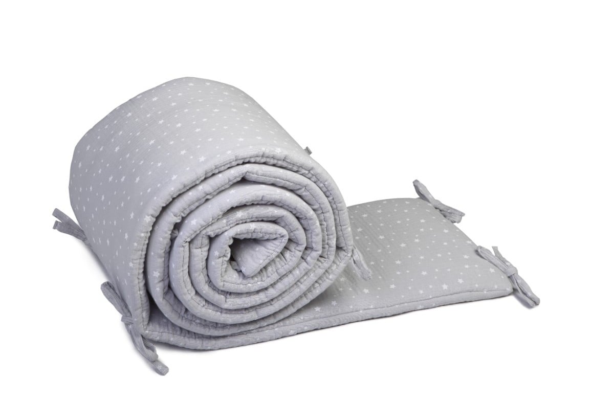  Yappy Star Grey Muslin 360cm apmalīte