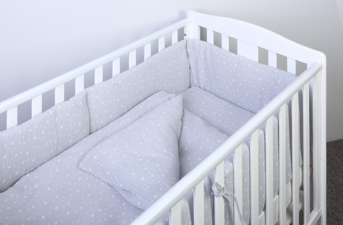  YappyStar Grey gultas veļa 100x130 / 38x55 cm