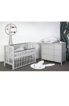 LIGHT GREY YappyQu beebivoodi ja YappyClassic kummut