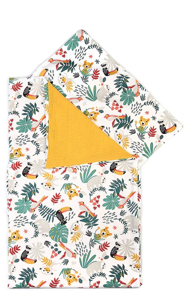  YappyAmazon Mustard gultas veļa 100x130 / 38x55 cm