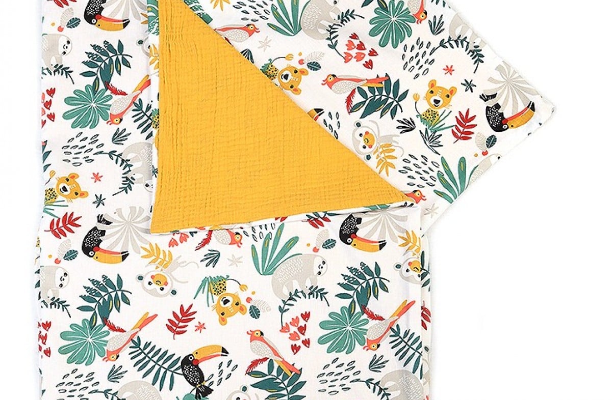  YappyAmazon Mustard gultas veļa 100x130 / 38x55 cm