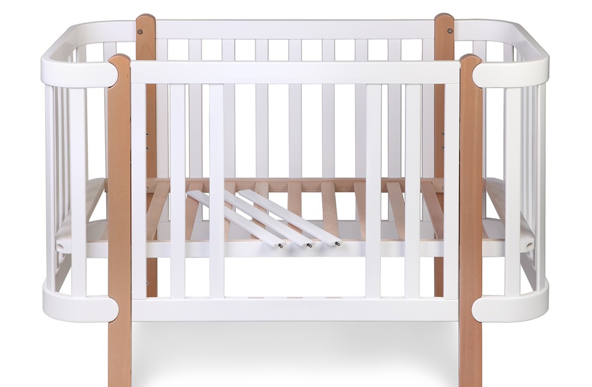  WHITE YappyÉtude Babybett, Wickelkommode und Kleiderschrank 
