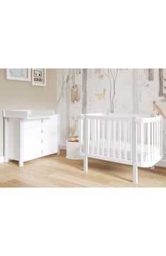 SKY GREY YappyÉtude baby cot and dresser