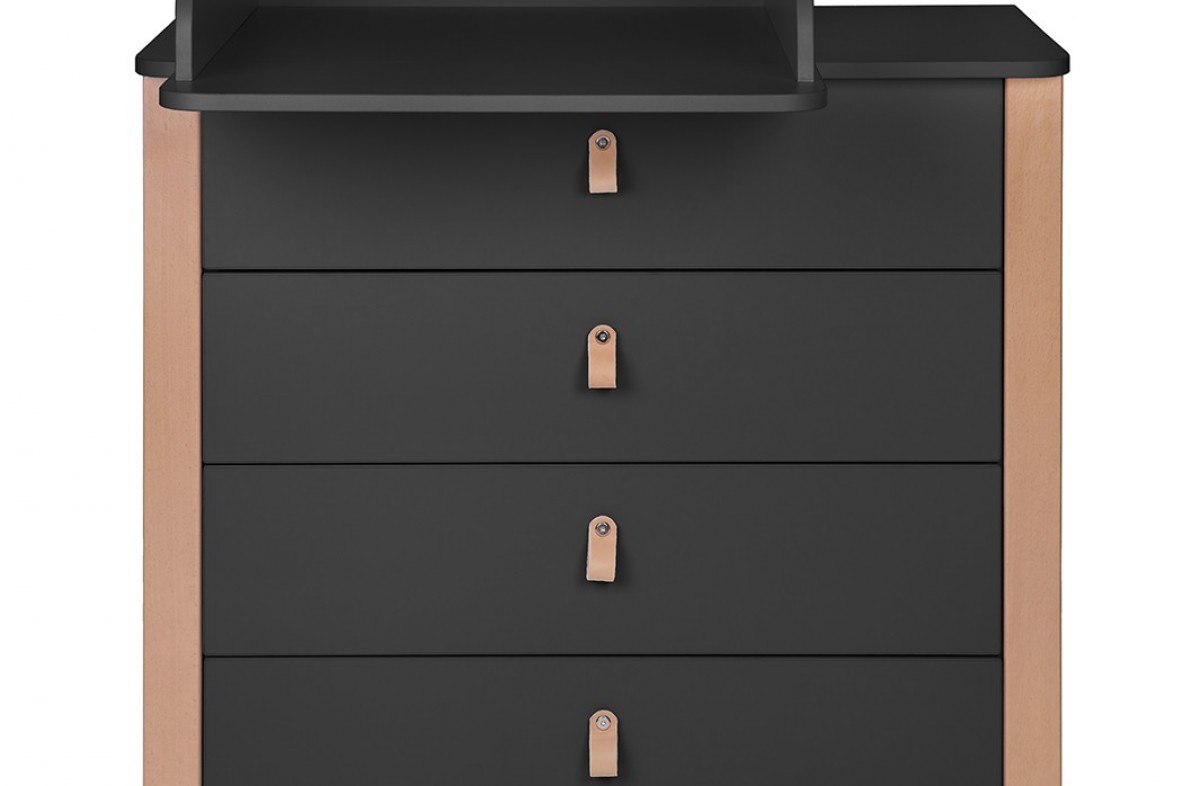  ANTHRACITE YappyÉtude baby cot and dresser