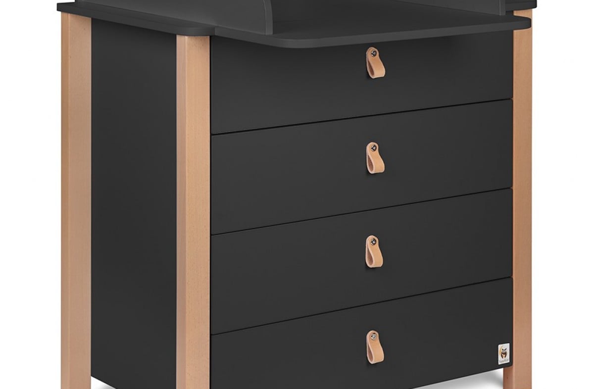  ANTHRACITE YappyÉtude bērnu gultiņa un kumode 