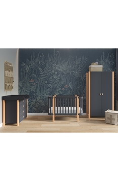 ANTHRACITE YappyÉtude baby cot dresser and wardrobe