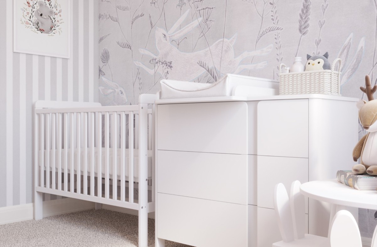  YappyUno Babybett, WHITE