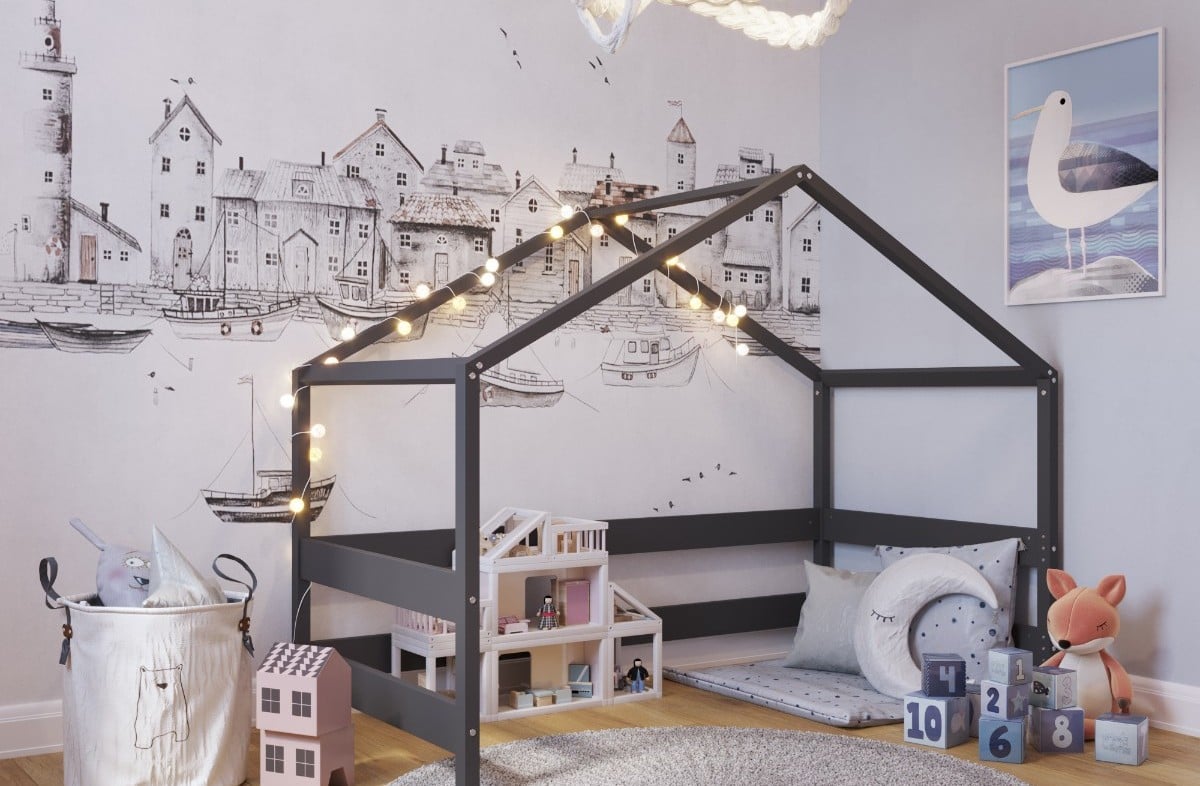  YappyHytte rotaļu mājiņa, ANTHRACITE