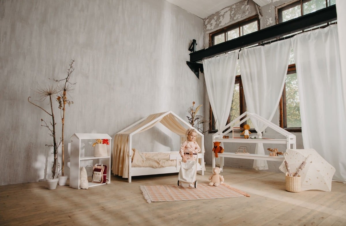  YappyHytte house bed, WHITE