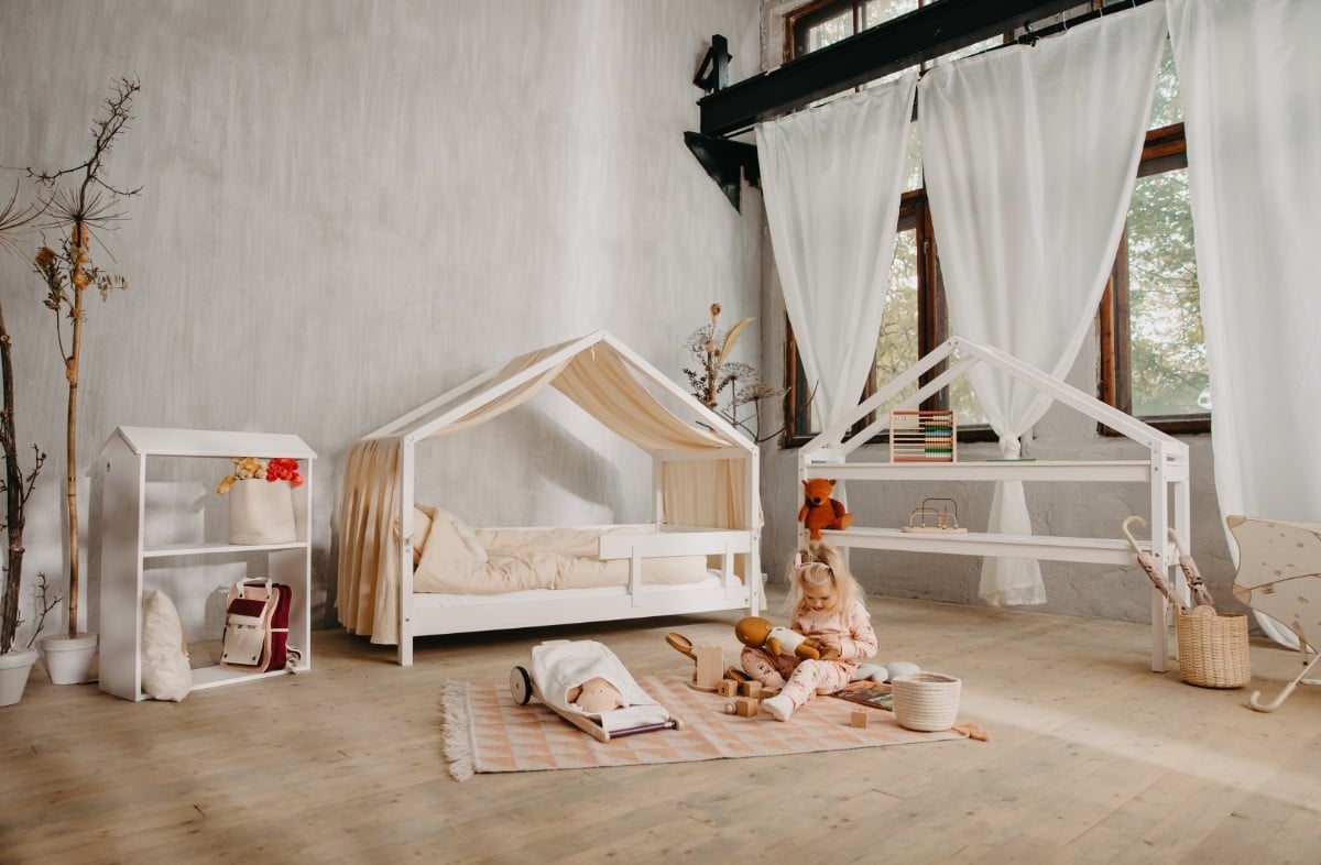  YappyHytte house bed, WHITE
