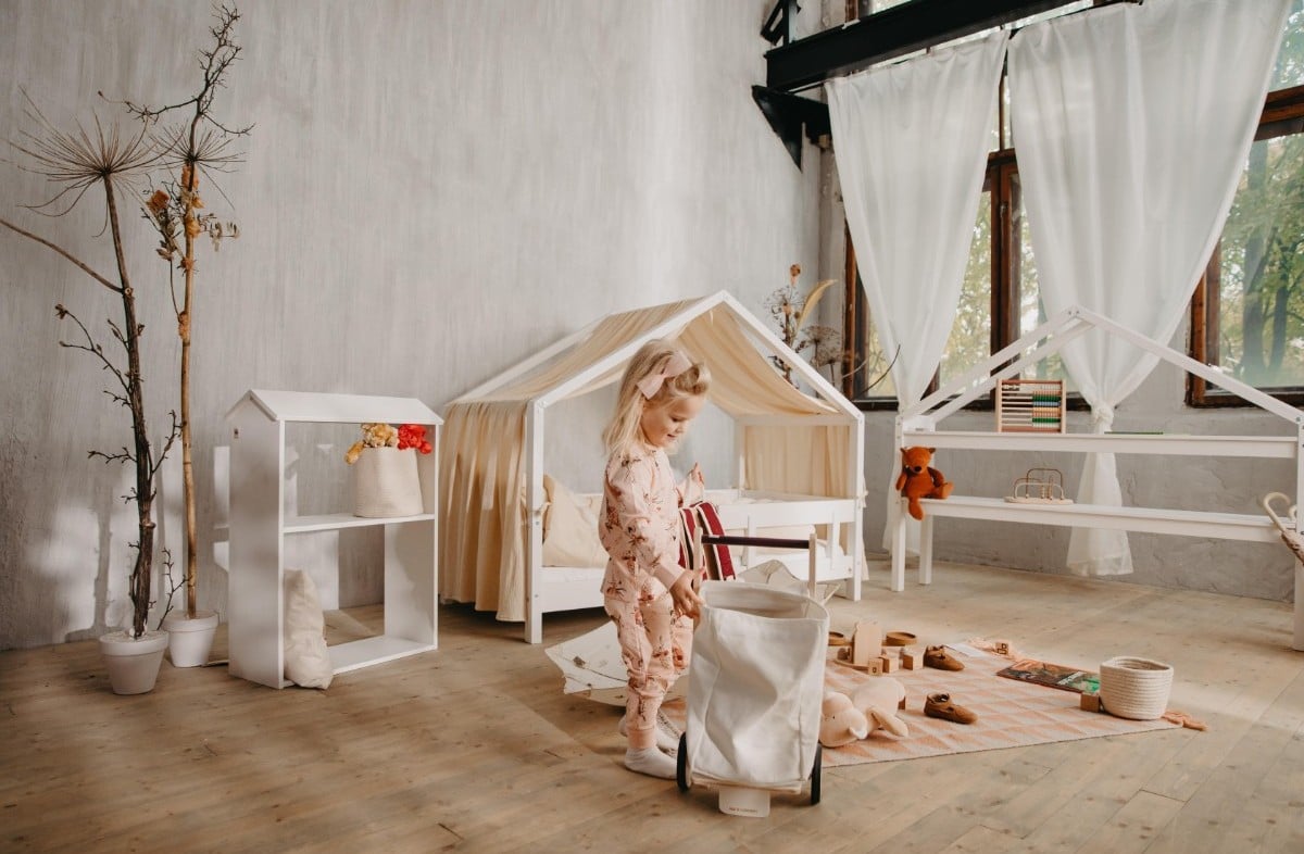  YappyHytte house bed, WHITE