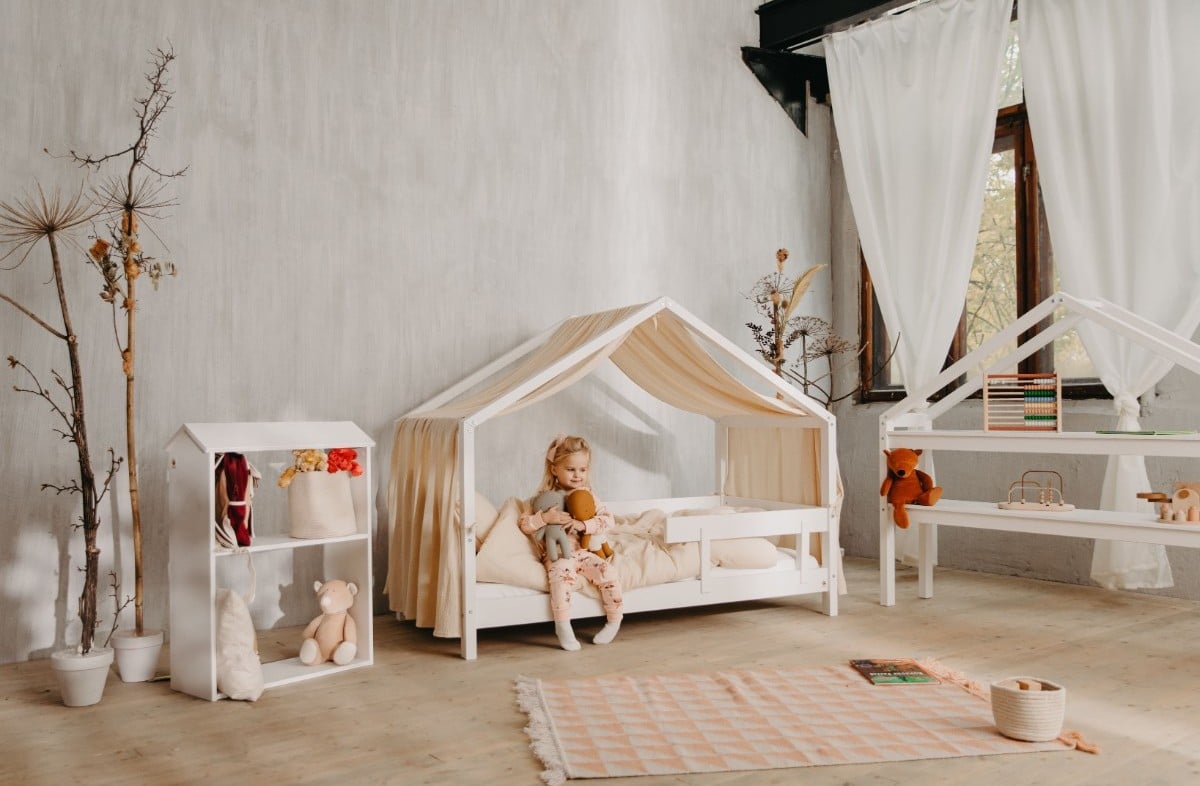  YappyHytte house bed, WHITE