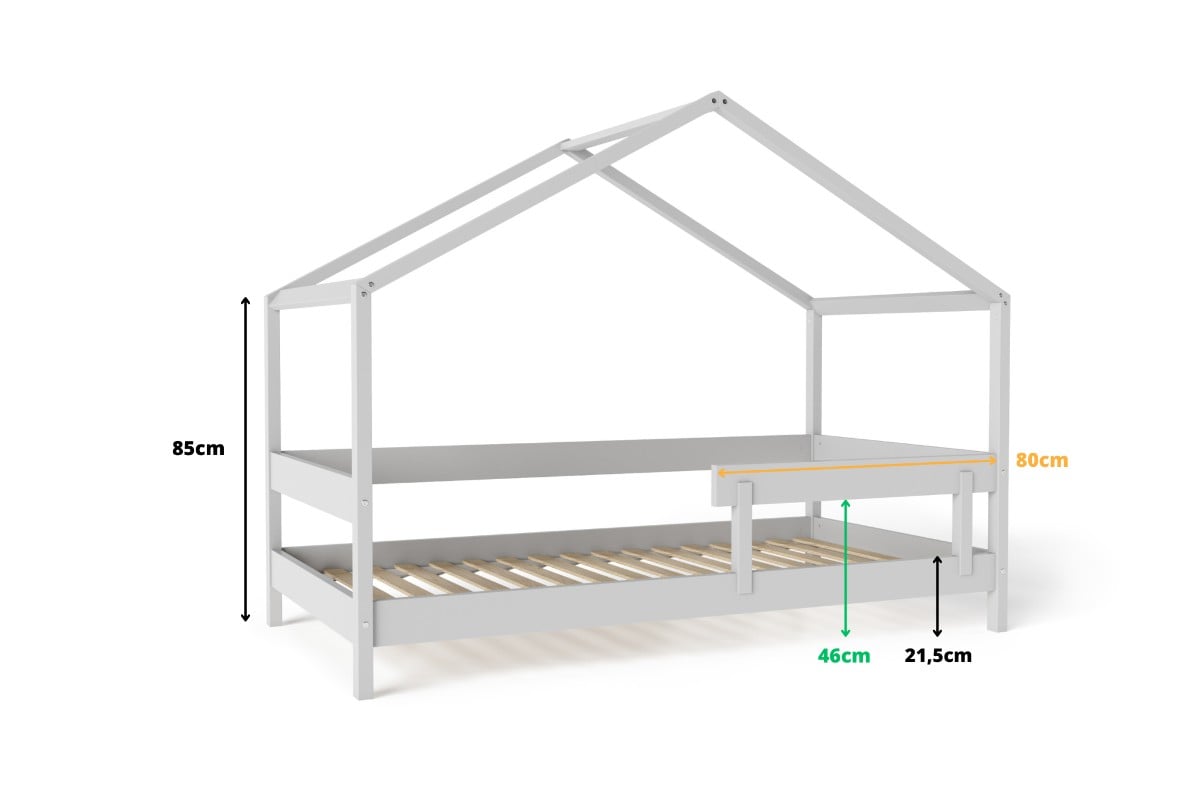  YappyHytte house bed, LIGHT GREY