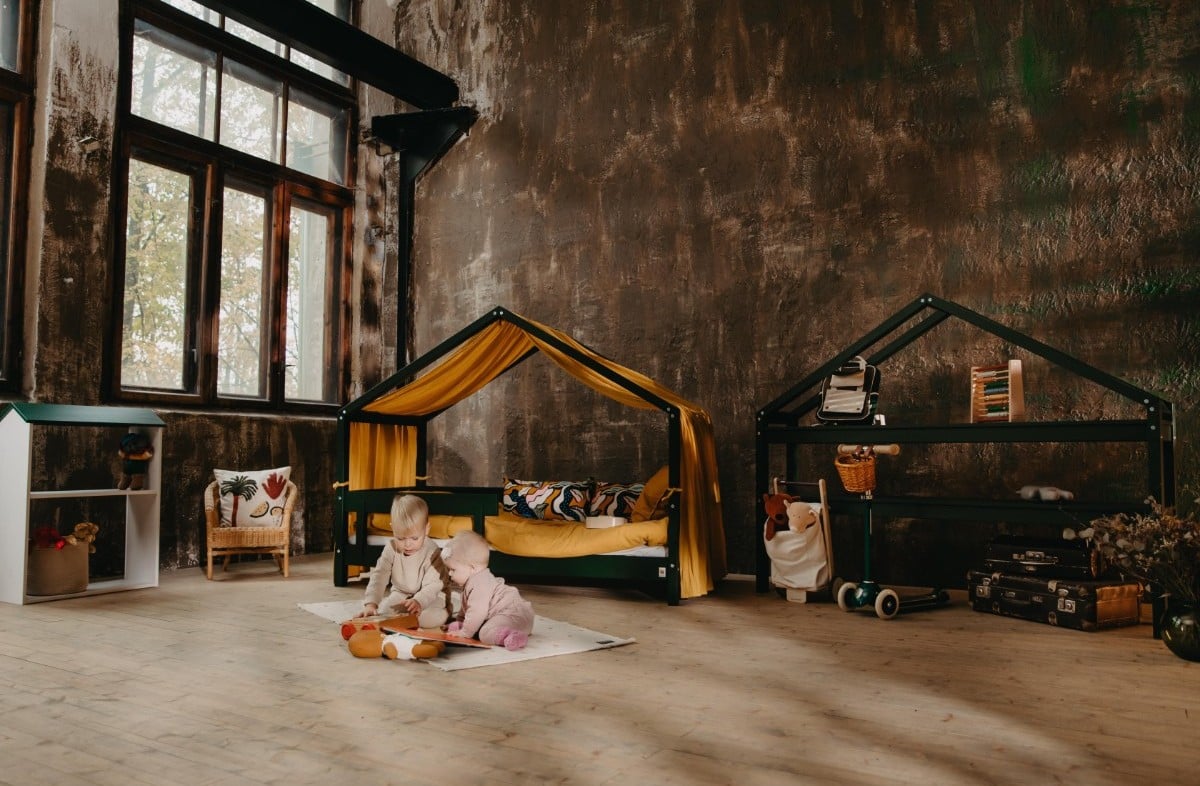  YappyHytte – подростковая кроватка-домик, GREEN Limited