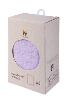 YappyLilac Muslin bed sheet 120*60