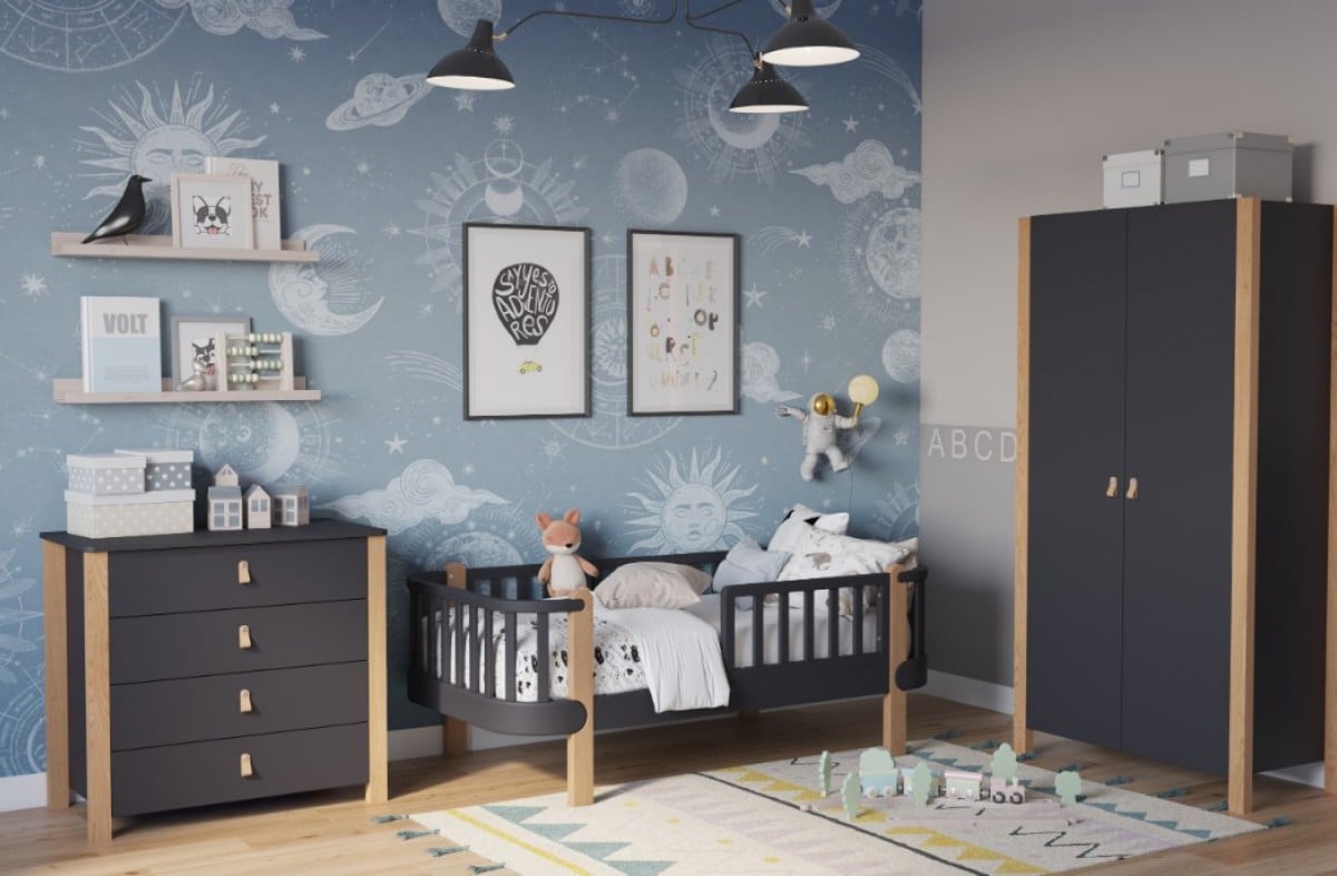  YappyÉtude toddler bed, ANTHRACITE