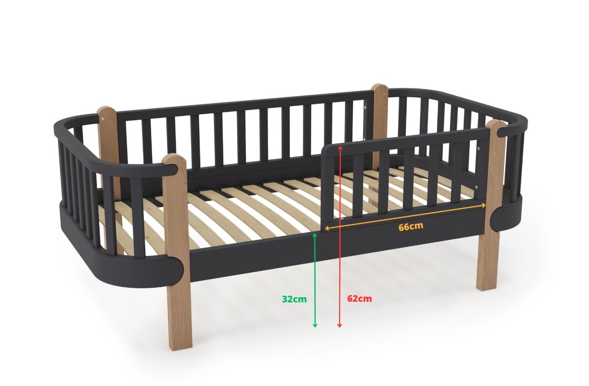  YappyÉtude toddler bed, ANTHRACITE