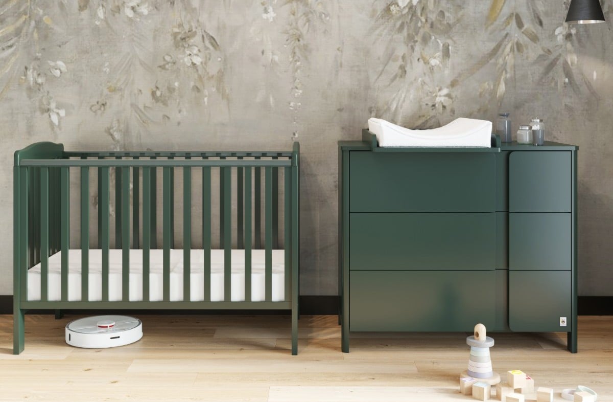  GREEN Limited lit bébé YappyQu et commode YappyClassic