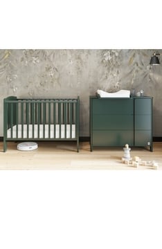 GREEN Limited Łóżeczko YappyQu + YappyClassic Komoda