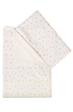 YappyFrutte Ecru gultas veļa 100x130 / 38x55 cm