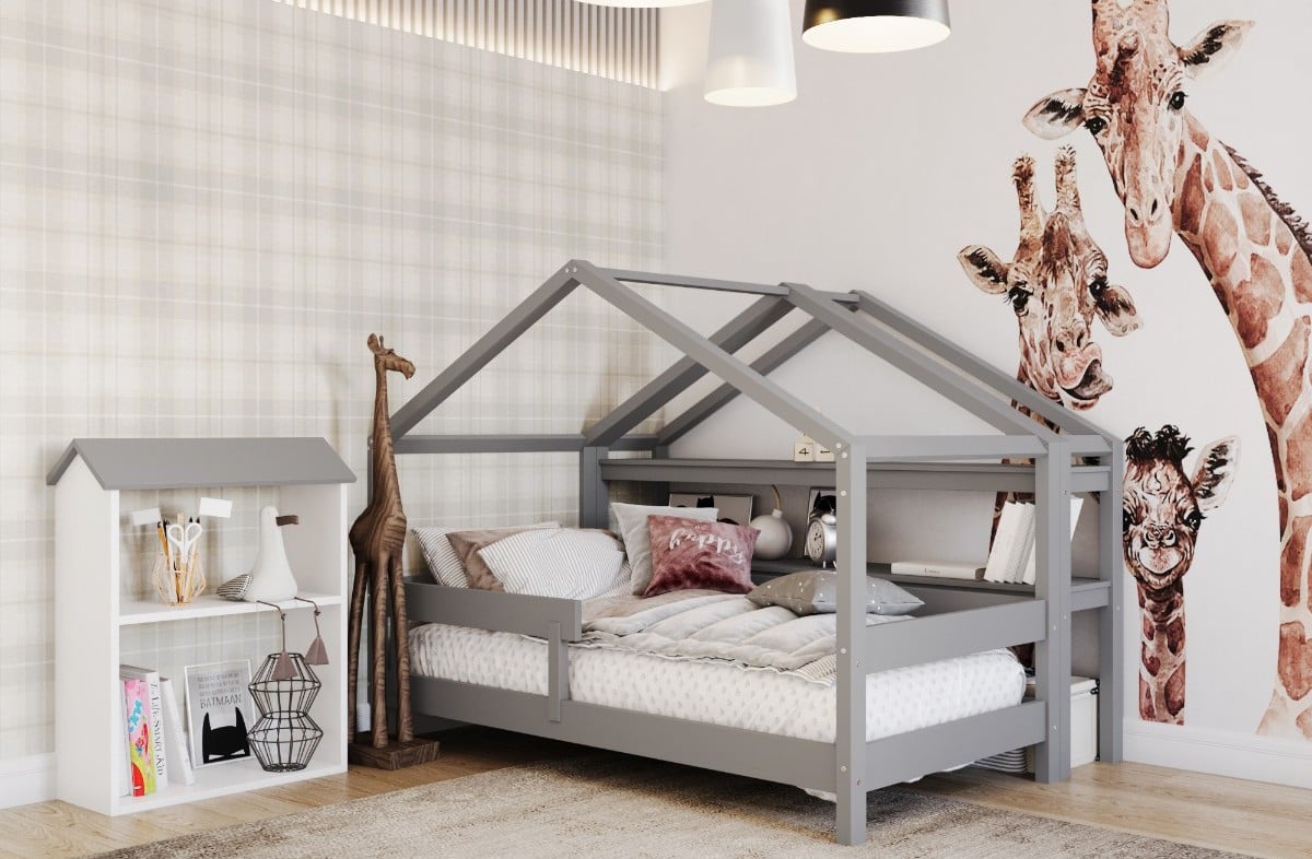  YappyHytte shelf, LIGHT GREY 