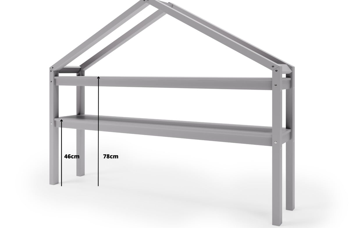  YappyHytte shelf, LIGHT GREY 