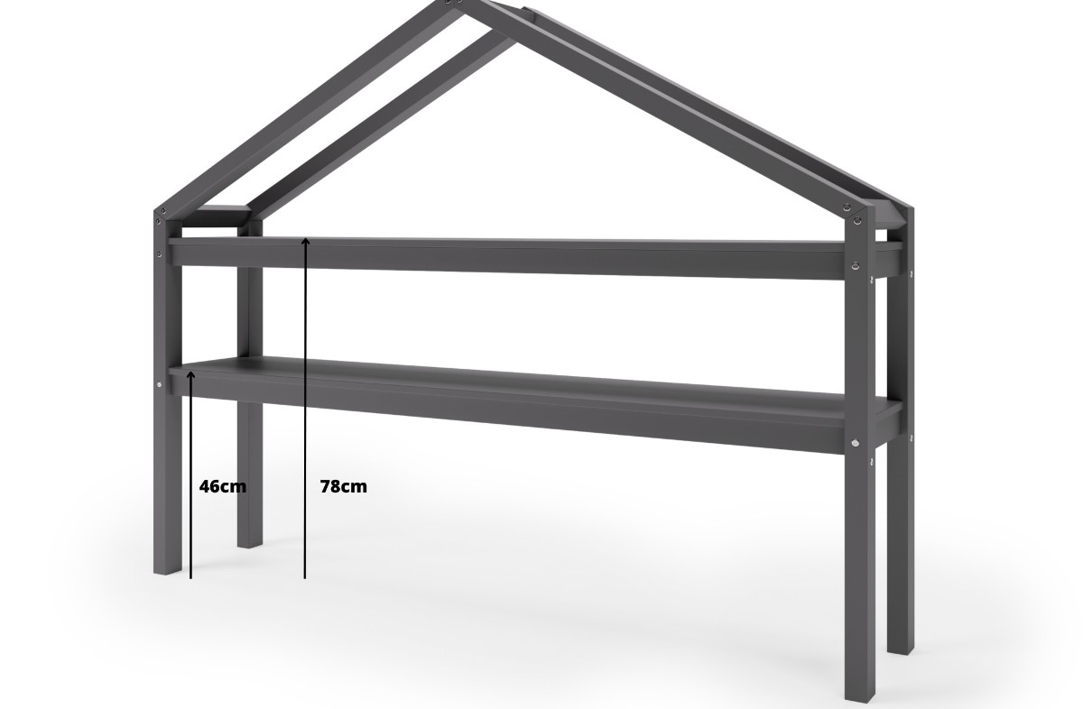 YappyHytte shelf, ANTHRACITE