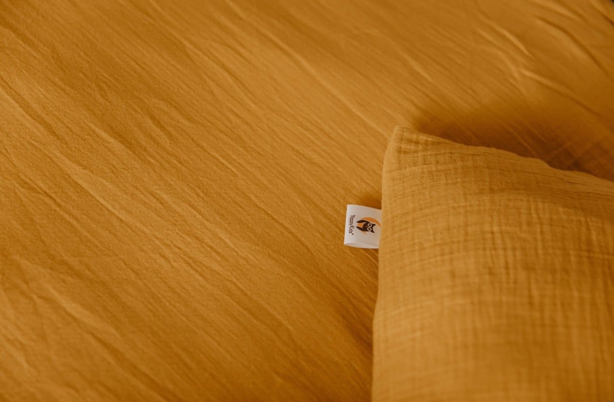  YappyMuslin Mustard kardinad