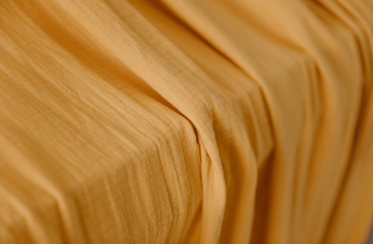  YappyMuslin Mustard kardinad