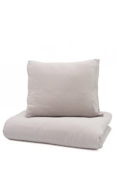  YappyMuslin Silver voodipesu 150x200 / 50x60 cm