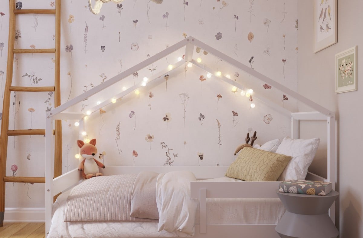  WHITE YappyHytte house bed and YappyClassic dresser