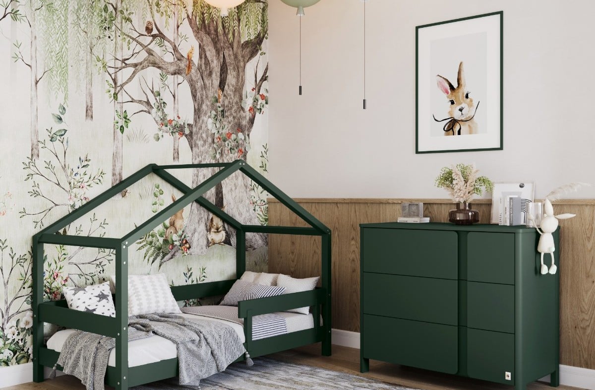  GREEN lit cabane YappyHytte et commode YappyClassic