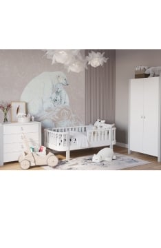 SKY GREY YappyÉtude toddler bed, dresser and wardrobe