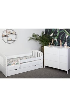 WHITE YappyLux подростковая кровать и YappyClassic комод