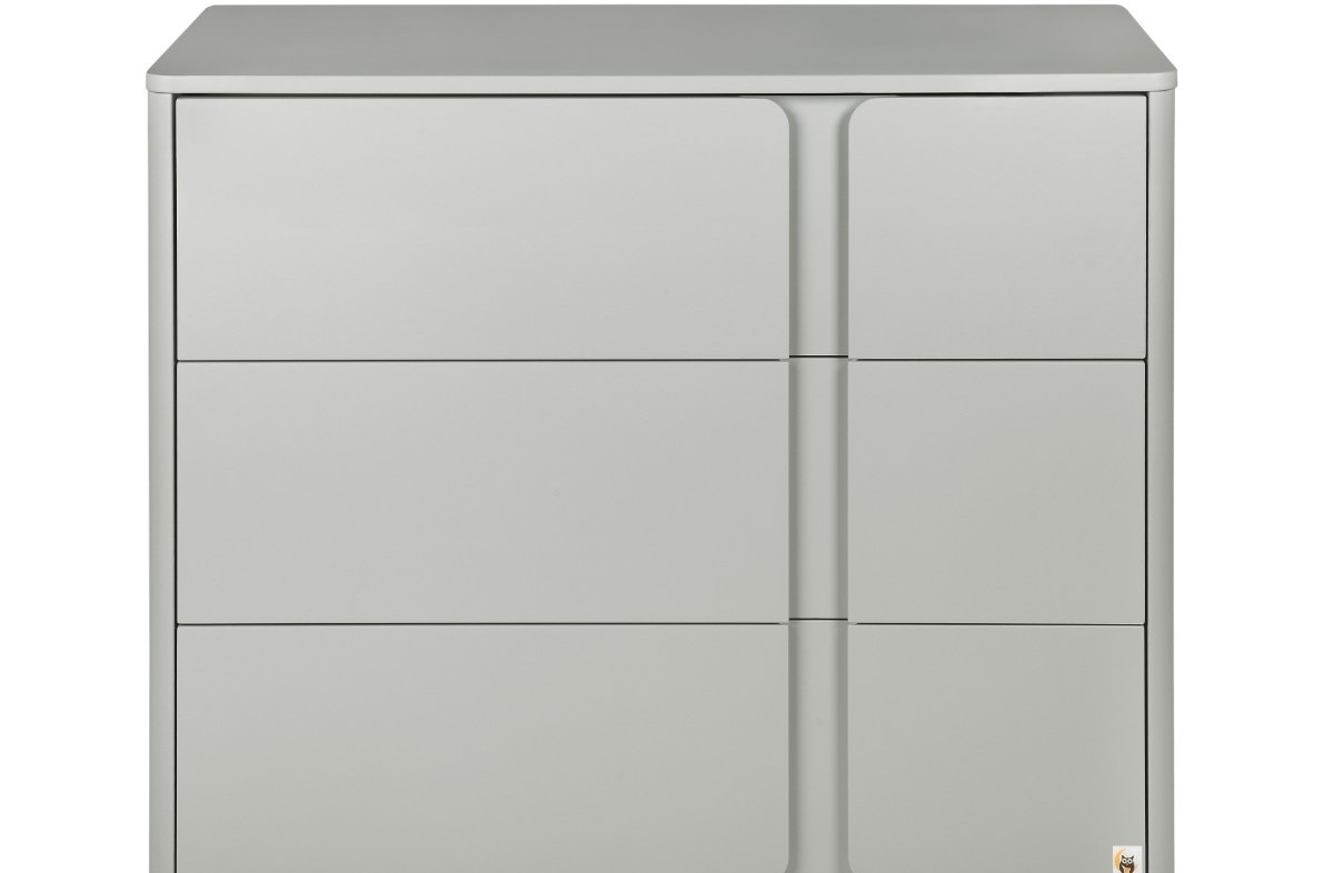  LIGHT GREY YappyLux toddler bed and YappyClassic dresser