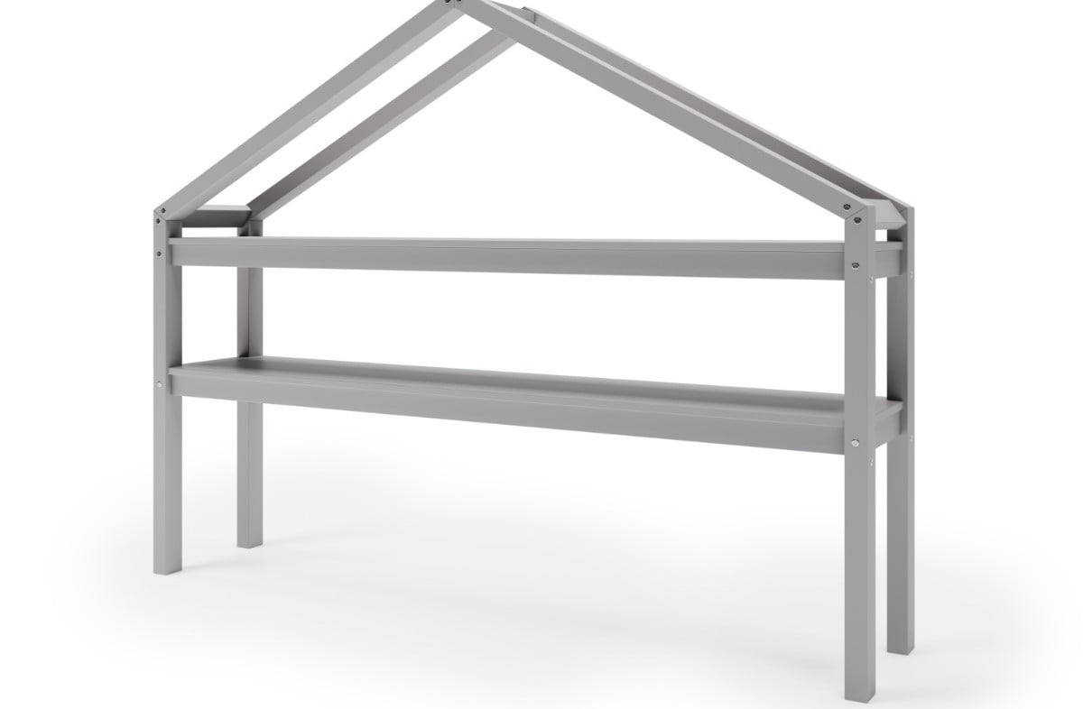  LIGHT GREY YappyHytte house bed and YappyHytte shelf 
