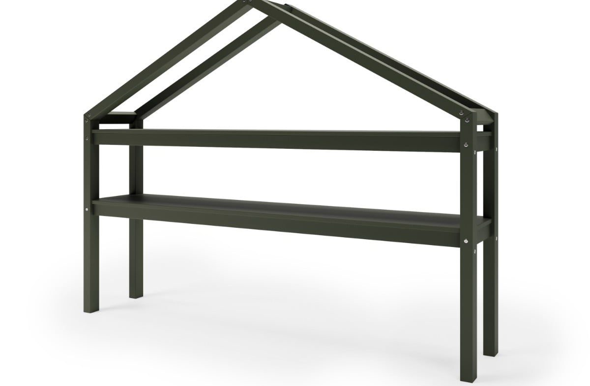  GREEN YappyHytte house bed, YappyHytte shelf and YappyHus shelf