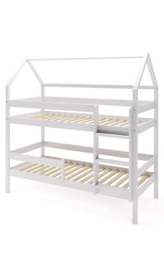 YappyEden house bunk bed, LIGHT GREY