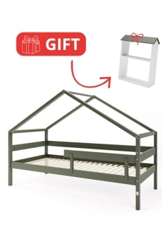 YappyHytte 200cm Hausbett, GREEN